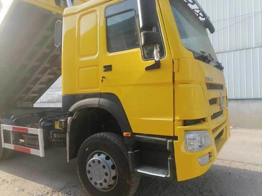Camión de descarga 10 ruedas amarillo HOWO Sinotruk 6X4 Camión de minería con 351-450 caballos de fuerza