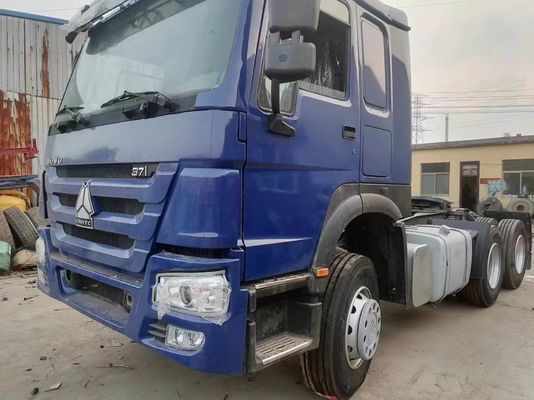 Sinotruk azul HOWO 6X4 10 ruedas camión tractor de segunda mano con una poderosa capacidad de remolque