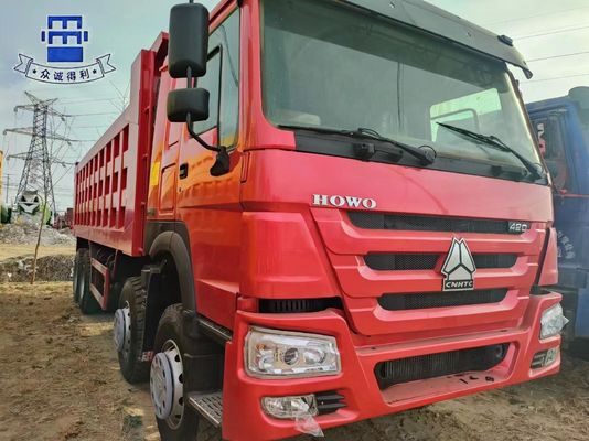 Tipo de elevación delantera 351-450hp HOWO 8*4 5ton 8ton 10ton camión de remate camiones de construcción