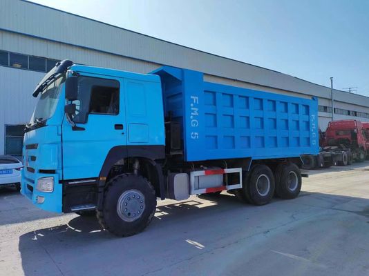 375 CV Peón azul de segunda mano Sinotruck HOWO 6 * 4 camión de basura con Euro 3/4/5 de emisiones