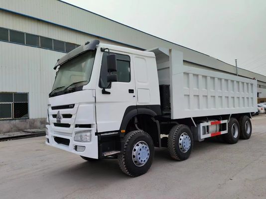 Camión de descarga de estilo de elevación delantera 12.00r20 neumáticos 375HP Sinotruk HOWO 8 * 4 camión de segunda mano