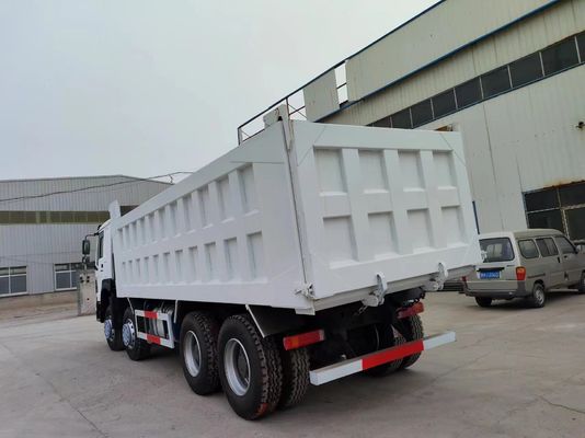 Camión de descarga de estilo de elevación delantera 12.00r20 neumáticos 375HP Sinotruk HOWO 8 * 4 camión de segunda mano