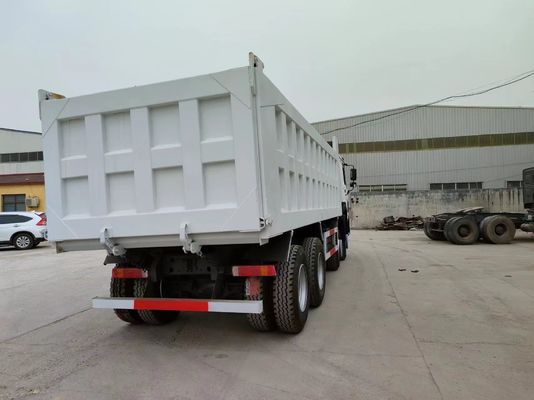 Camión de descarga de estilo de elevación delantera 12.00r20 neumáticos 375HP Sinotruk HOWO 8 * 4 camión de segunda mano