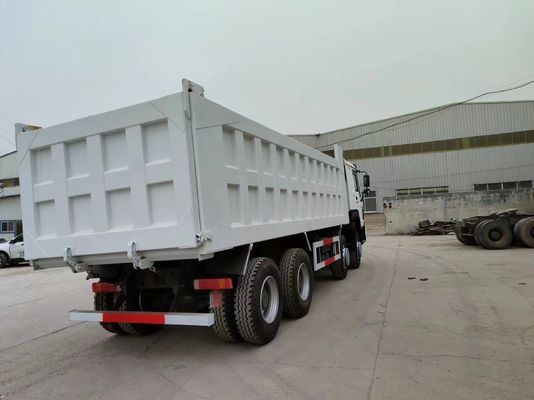 Camión de descarga de estilo de elevación delantera 12.00r20 neumáticos 375HP Sinotruk HOWO 8 * 4 camión de segunda mano