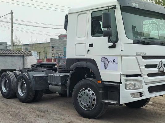 HOWO 6X4 camión tractor 371-430HP con diseño de neumáticos radiales y transmisión manual