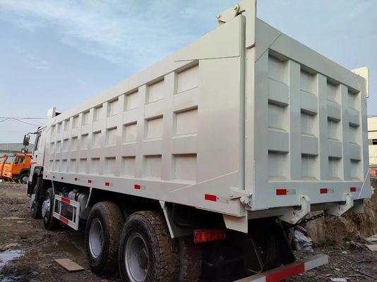 8×4 ruedas motrices camión de remate HOWO E7 camión de descarga con tipo de transmisión manual