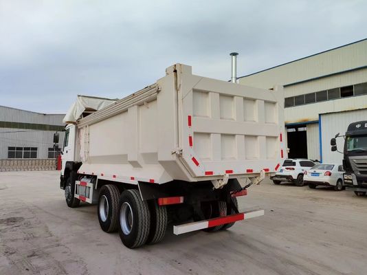 Pneumático 12.00r20 Sinotruck usado HOWO 6*4 camión de descarga con 10 neumáticos y carrocería blanca de tipo U