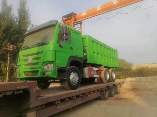 Transmisión manual Tipo 12.00r20 neumático de segunda mano Sinotruck HOWO 6*4 camión de descarga 10 neumáticos