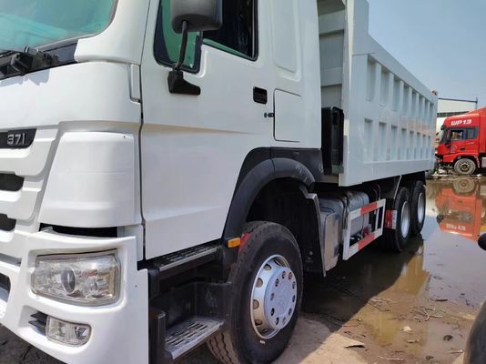 Camión de carga de 6×4 estilo de elevación frontal 351-450HP Sinotruck de segunda mano HOWO 10 ruedas Blanco