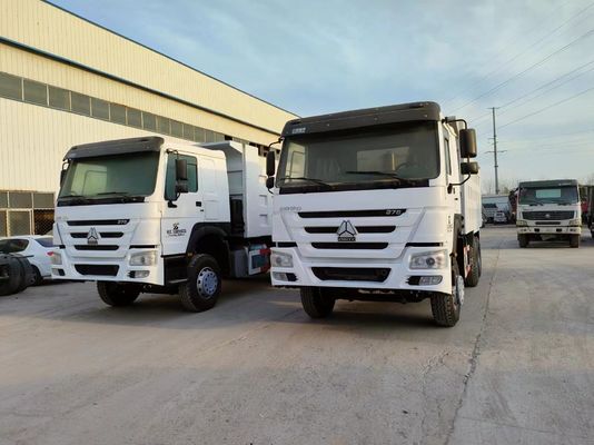 Camión de carga de 6×4 estilo de elevación frontal 351-450HP Sinotruck de segunda mano HOWO 10 ruedas Blanco