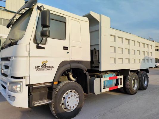 Camión de carga de 6×4 estilo de elevación frontal 351-450HP Sinotruck de segunda mano HOWO 10 ruedas Blanco