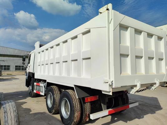 Camión de carga de 6×4 estilo de elevación frontal 351-450HP Sinotruck de segunda mano HOWO 10 ruedas Blanco