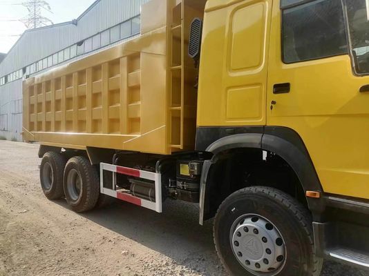 Capacidad del motor 6-8L Sinotruck usado HOWO 6*4 camión de descarga 10 neumáticos 20-30 toneladas Amarillo