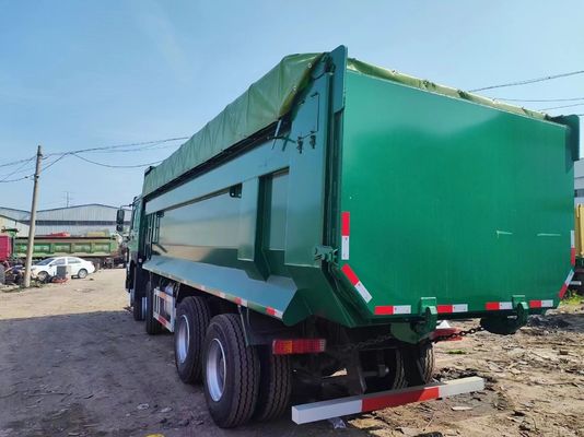 Diseño de neumáticos radiales Sinotruk HOWO Verde 8*4 camión de descarga tipo U 12 ruedas transporte