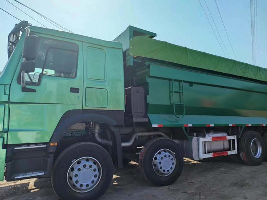 Diseño de neumáticos radiales Sinotruk HOWO Verde 8*4 camión de descarga tipo U 12 ruedas transporte