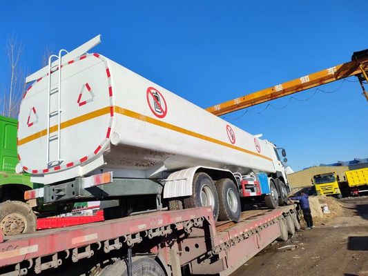 Camión cisterna de combustible con capacidad de motor de 8 litros para el transporte de gasóleo y diesel