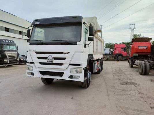 Sinotruck HOWO 6*4 camión de segunda mano blanco tipo U con transmisión manual