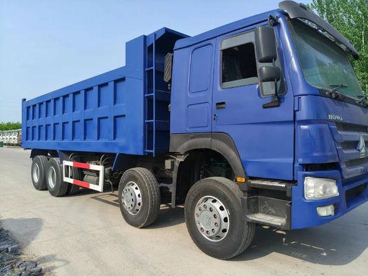 12 neumáticos camiones con volante 8X4 camión de descarga HOWO usado con certificación GCC