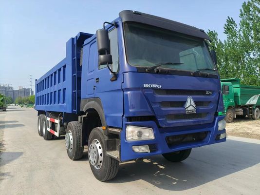 12 neumáticos camiones con volante 8X4 camión de descarga HOWO usado con certificación GCC