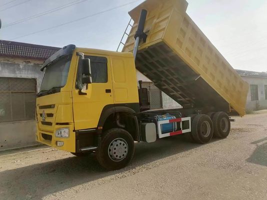 Camión de descarga 10 ruedas amarillo HOWO Sinotruk 6X4 Camión de minería con 351-450 caballos de fuerza