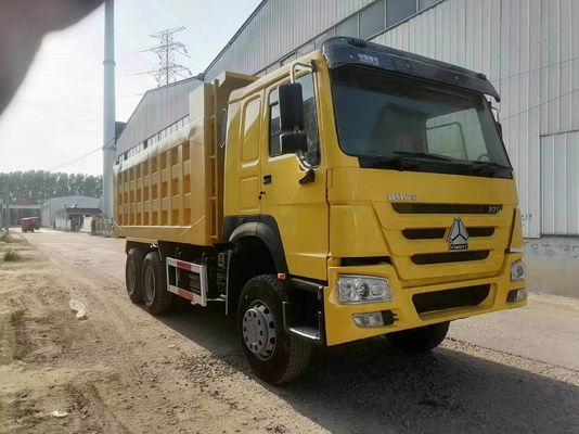 Camión de descarga 10 ruedas amarillo HOWO Sinotruk 6X4 Camión de minería con 351-450 caballos de fuerza