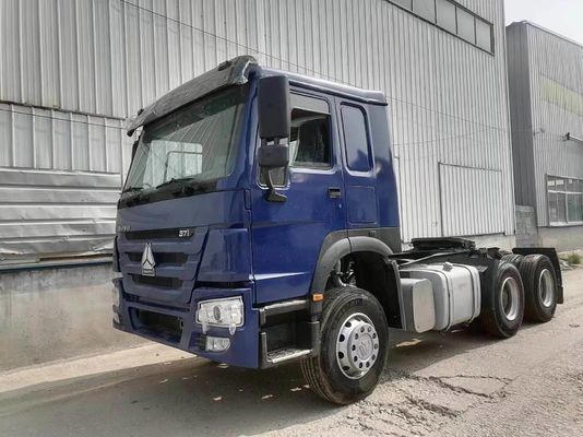 Sinotruk azul HOWO 6X4 10 ruedas camión tractor de segunda mano con una poderosa capacidad de remolque