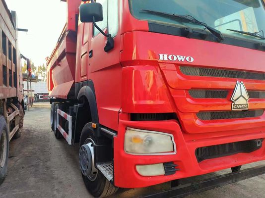 Transmisión manual HOWO 6*4 Camión de tirador tipo U con conducción a la derecha Camión de descarga de construcción