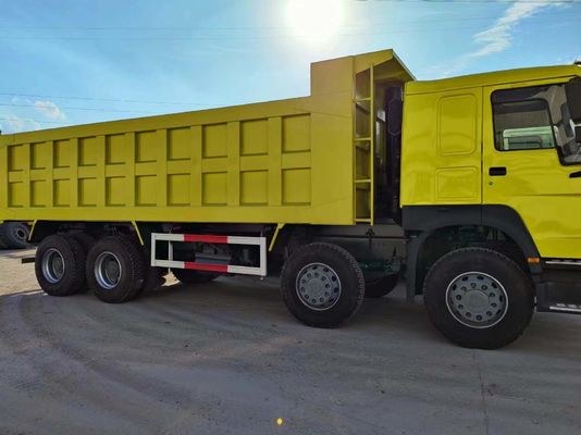 12 ruedas Sinotruk HOWO 8*4 estilo de elevación frontal camión descargable transmisión manual