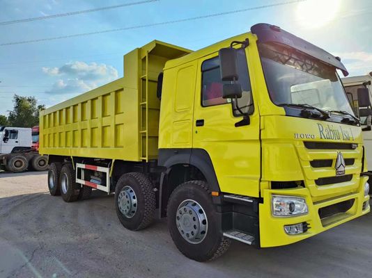 12 ruedas Sinotruk HOWO 8*4 estilo de elevación frontal camión descargable transmisión manual