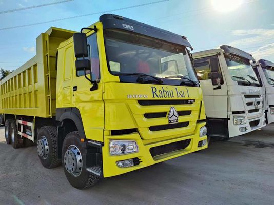 12 ruedas Sinotruk HOWO 8*4 estilo de elevación frontal camión descargable transmisión manual