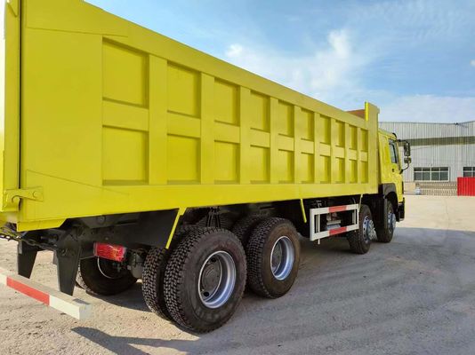12 ruedas Sinotruk HOWO 8*4 estilo de elevación frontal camión descargable transmisión manual