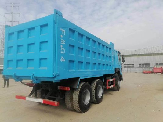 6*4 rueda de conducción derecha conducción Sinotruck HOWO estilo de elevación frontal 375HP camión de descarga