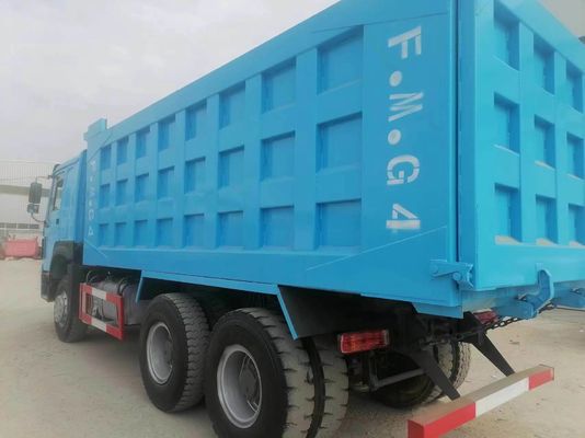 6*4 rueda de conducción derecha conducción Sinotruck HOWO estilo de elevación frontal 375HP camión de descarga