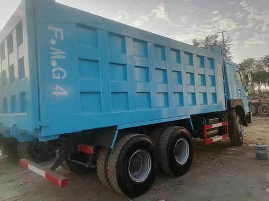 6*4 rueda de conducción derecha conducción Sinotruck HOWO estilo de elevación frontal 375HP camión de descarga