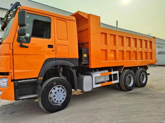 Camión de segunda mano para elevación frontal estilo Sinotruck HOWO 6 * 4 camión de descarga 351-450hp