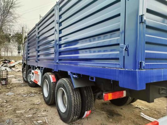 Sinotruck HOWO Azul 8*4 Box Truck 10 neumáticos Camión de segunda mano con 6×4 ruedas motrices