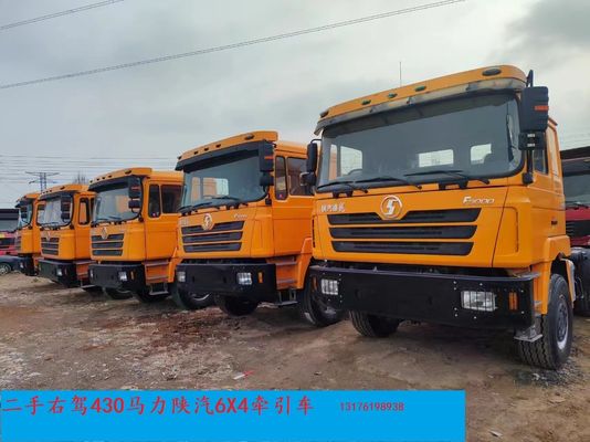Camión tractor Shacman 6X4 con diseño de neumáticos radiales y 50 toneladas de carga de camiones tractores usados