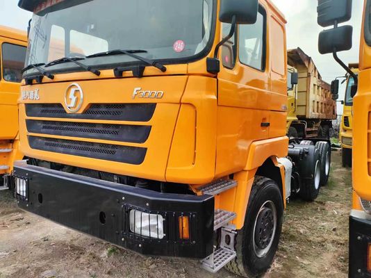 Camión tractor Shacman 6X4 con diseño de neumáticos radiales y 50 toneladas de carga de camiones tractores usados