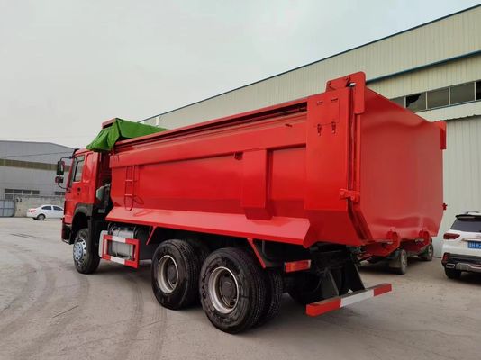 Diseño de neumáticos radiales HOWO 6*4 camión de 10 toneladas para la construcción camiones de descarga en rojo