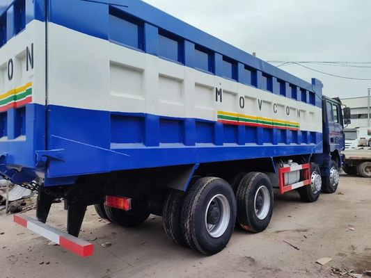 8×4 rueda motriz Shacman F3000 con transmisión manual motor diesel camión de descarga