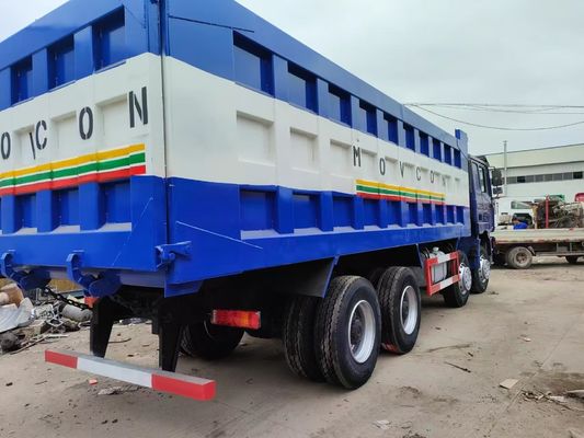 8×4 rueda motriz Shacman F3000 con transmisión manual motor diesel camión de descarga